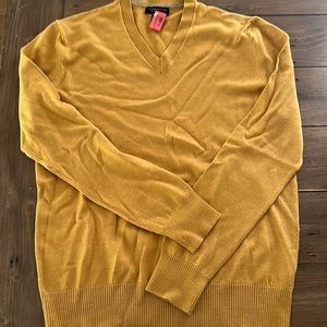 Banana Republic-Fine Marino Wool Sweater- Mustard Yellow